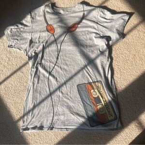 Large Hanes Gray T-Shirt with Marvel Design